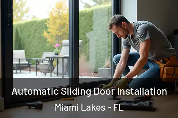 Automatic Sliding Door Installation Miami Lakes - FL